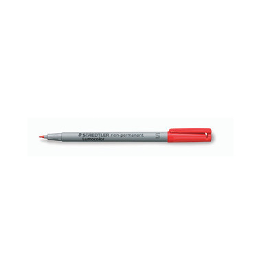 Folienstift Lumocolor, 311-2, rot, 0,4mm, Rundspitze, nachf&uuml;llbar