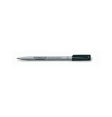 Folienstift Lumocolor, 311-9, schwarz, 0,4mm, Rundspitze, nachf&uuml;llbar
