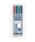 Folienstifte-Set Lumocolor, 311 WP4, 4-farbig sortiert, 0,4mm, Rundspitze, nachf&uuml;llbar