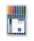 Folienstifte-Set Lumocolor, 313 WP8, 8-farbig sortiert, 0,4mm, Rundspitze, teils nachf&uuml;llbar