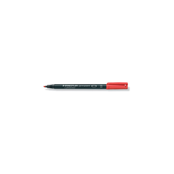 Staedtler Folienstift Lumocolor, 314-2, rot, 1-2,5mm, Keilspitze, nachfüllbar 4007817304273 Staedtler