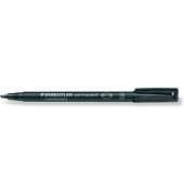Folienstift Lumocolor, 314-9, schwarz, 1-2,5mm, Keilspitze, nachf&uuml;llbar