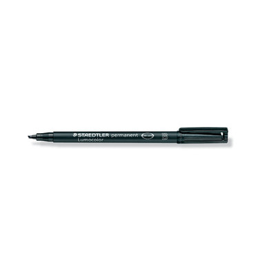Folienstift Lumocolor, 314-9, schwarz, 1-2,5mm, Keilspitze, nachf&uuml;llbar