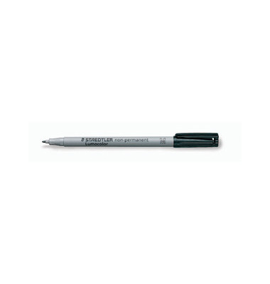 Folienstift Lumocolor, 315-9, schwarz, 1mm, Rundspitze, nachf&uuml;llbar