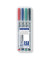 Folienstifte-Set Lumocolor, 315 WP4, 4-farbig sortiert, 1,0mm, Rundspitze, nachf&uuml;llbar