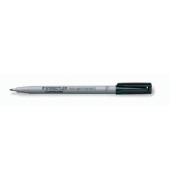 Folienstift Lumocolor, 316-9, schwarz, 0,6mm, Rundspitze, nachf&uuml;llbar
