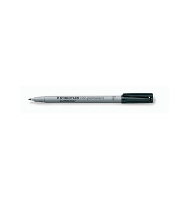 Folienstift Lumocolor, 316-9, schwarz, 0,6mm, Rundspitze, nachf&uuml;llbar