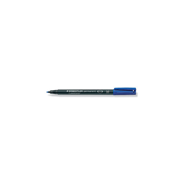 Staedtler Folienstift Lumocolor, 317-3, blau, 1mm, Rundspitze, nachfüllbar 4007817310595 Staedtler