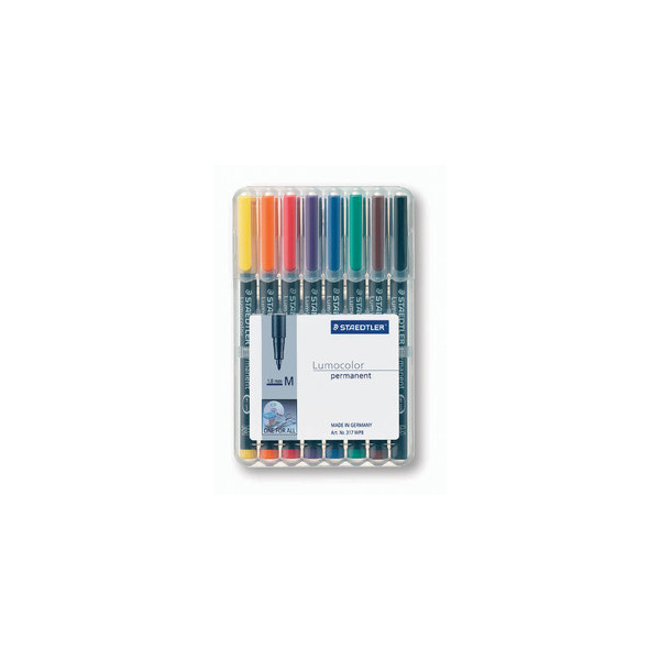 4007817310472 - Folienstift 317 M farbig sortiert 10 mm 8er Etui permanent 4007817310472 Staedtler (Lumocolor) 8 Stück