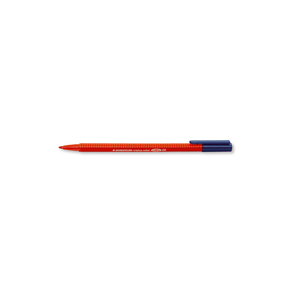 4007817323052 - STAEDTLER Fasermaler triplus color dreieckig rot Minenstärke 10 mm drucksichere Spitze DRY-SAFE (323-2)