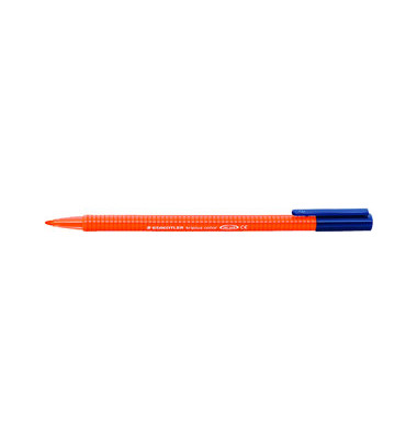 Fasermaler triplus color auswaschbar orange 1mm