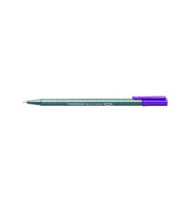 Fineliner triplus 334, 334-6, silber (Schreibfarbe: violett), 0,3mm