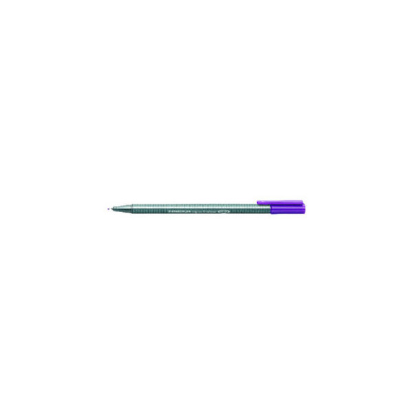 10 Stück Staedtler Fineliner triplus 334, 334-6, silber (Schreibfarbe: violett), 0,3mm 4007817334096 Staedtler