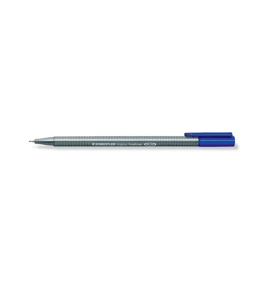 Fineliner triplus 334, 334-3, silber (Schreibfarbe: blau), 0,3mm