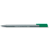 Fineliner triplus 334, 334-5, silber (Schreibfarbe: gr&uuml;n), 0,3mm