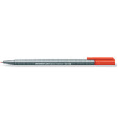Fineliner triplus 334, 334-2, silber (Schreibfarbe: rot), 0,3mm