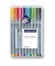 Fineliner-Set triplus 334, 334 SB10, silber (Schreibfarbe: 10-farbig sortiert), 0,3mm