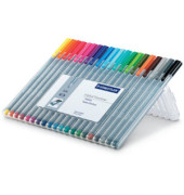 Fineliner-Set triplus 334, 334 SB20, silber (Schreibfarbe: 20-farbig sortiert), 0,3mm