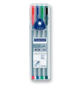 Fineliner-Set triplus 334, 334 SB4, silber (Schreibfarbe: 4-farbig sortiert), 0,3mm