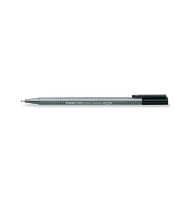 Fineliner triplus 334, 334-9, silber (Schreibfarbe: schwarz), 0,3mm