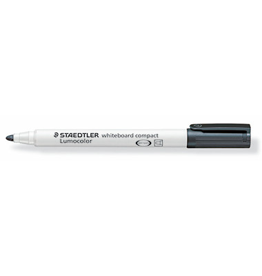 Boardmarker Lumocolor 341 compact, 341-9, Stift, schwarz, 1-2mm Rundspitze