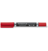 Permanentmarker 348 duo rot 0,6mm und 1,5mm Rundspitze