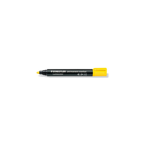 10 Stück Staedtler Permanentmarker 352 gelb 2mm Rundspitze