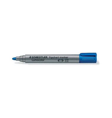 Flipchartmarker Lumocolor 356, 356-3, Stift, blau, 2mm Rundspitze
