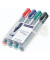 Flipchartmarker-Set Lumocolor, 356 B WP4, Pack, rot,blau,grün,schwarz, 2-5mm Keilspitze