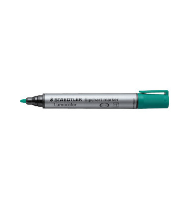 Flipchartmarker Lumocolor 356, 356-5, Stift, gr&uuml;n, 2mm Rundspitze