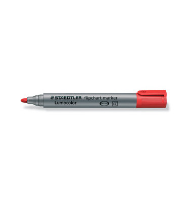 Flipchartmarker Lumocolor 356, 356-2, Stift, rot, 2mm Rundspitze