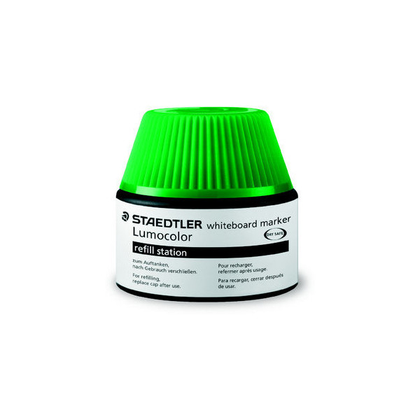 4007817488157 - STAEDTLER Lumocolor Refill-Station 488 51 grün Tankstelle zum Nachfüllen von Whiteboard-Marker 351 - 351B (488 51-5)