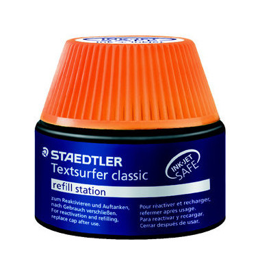 Textmarker-Nachf&uuml;lltinte Textsurfer classic Refill, 48864-4, orange