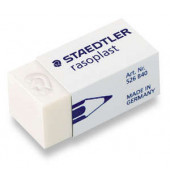Radieregummi weiß 35x15x12mm Kunststoff für Bleistifte
