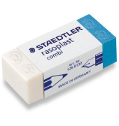 Radiergummi rasoplast 42 x 18 x 12mm wei&szlig;/blau