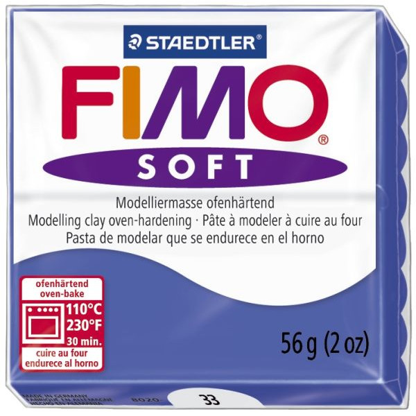 4006608809539 - Fimo Soft 8020-33 Modelliermasse 57g brillantblau 4006608809539 56 Gramm