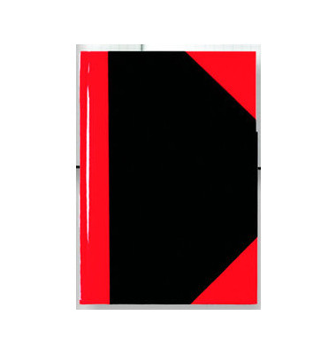 Chinakladde 29114 schwarz/rot A4 kariert 60g 96 Blatt 192 Seiten