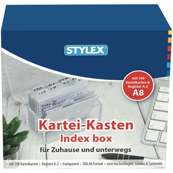 4044186499735 - Karteibox A8 quer transparent  4044186499735 Toppoint