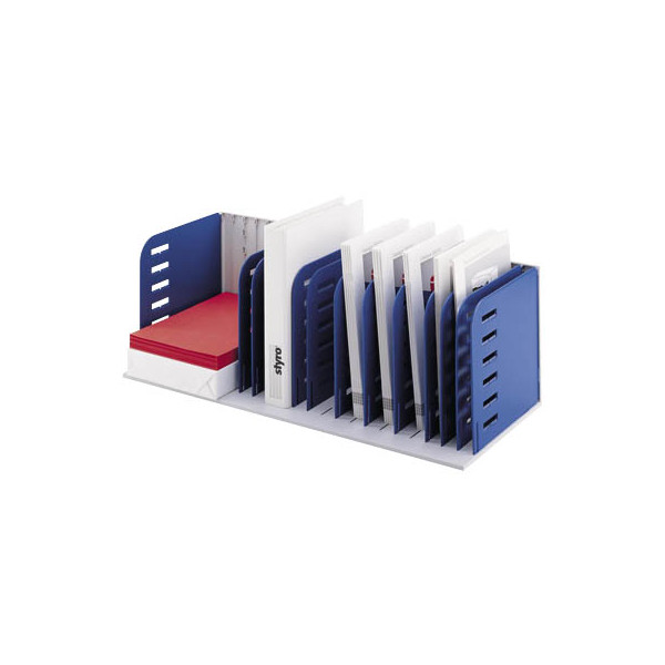 7612176112338 - Belegefach rac 723 x 248 x 304 cm (B x H x T) 7 Fächer Polyl grau blau