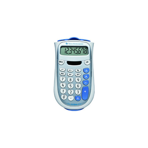 3243480010078 - Tischrechner TI-1706SV8-stellig weiß silber 3243480010078 Texas instruments