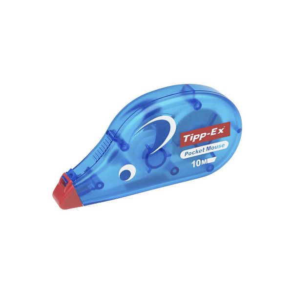 0070330510883 - Korrekturroller 8221362 Pocket Mouse blau transparent 42mm x 10m Einweg in Display 0070330510883 Tipp-Ex