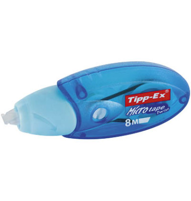 Korrekturroller 8706142 Micro Tape Twist, blau/transparent, 5mm x 8m, Einweg
