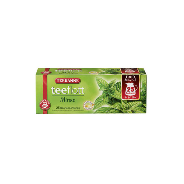 4009300002536 - TEEKANNE teeflott Pfefferminztee Tee 25 Portionen 4009300002536 - TEEKANNE teeflott Pfefferminztee Tee 25 Portionen