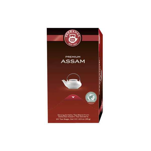 4009300006282 - Teekanne Premium Assam Schwarztee 20 Teebeutel im Kuvert 2 Entnahmefach displaytauglich