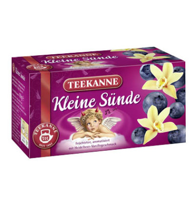 Früchtetee Kleine Sünde kuv. Heidelb.Van. 20x 3g Beutel Früchtetee Kleine Sünde kuv. Heidelb.Van. 20x 3g Beutel