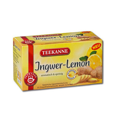 Tee Ingwer Lemon 6687, Ingwer, Zitrone, Beutel