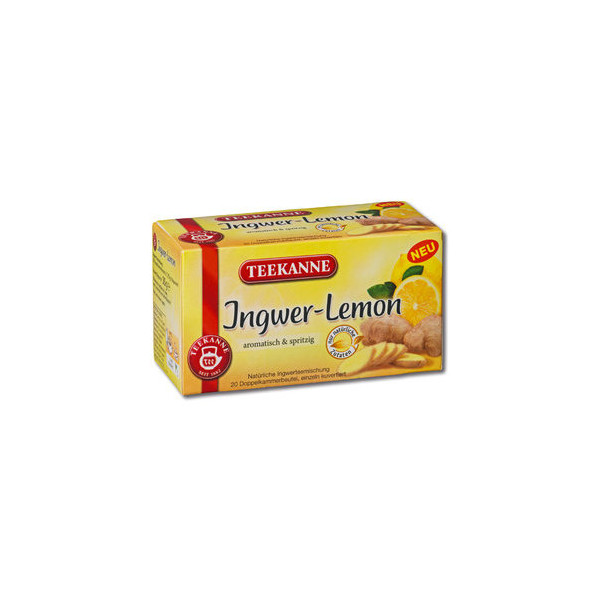 Teekanne Tee Ingwer Lemon 6687, Ingwer, Zitrone, Beutel 4009300008965 Teekanne 20 Beutel
