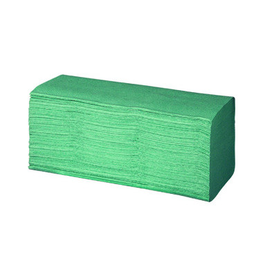 Falthandt&uuml;cher Racon Easy 061 057, 25x23cm, 1-lagig, Zickzack (V-Falz), gr&uuml;n, Recyclingpapier