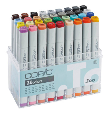 Layoutmarker Basis 20075158 36er Etui farbig sortiert 1mm & 6mm Rundspitze/Keilspitze Layoutmarker Basis 20075158 36er Etui farbig sortiert 1mm & 6mm Rundspitze/Keilspitze