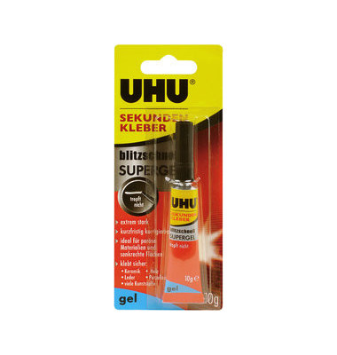 Sekundenkleber 48720 blitzschnell SUPERGEL, 10g, permanent